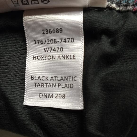 PAIGE Hoxton Ankle Tartan Plaid Jeans  29 - Picture 8 of 9